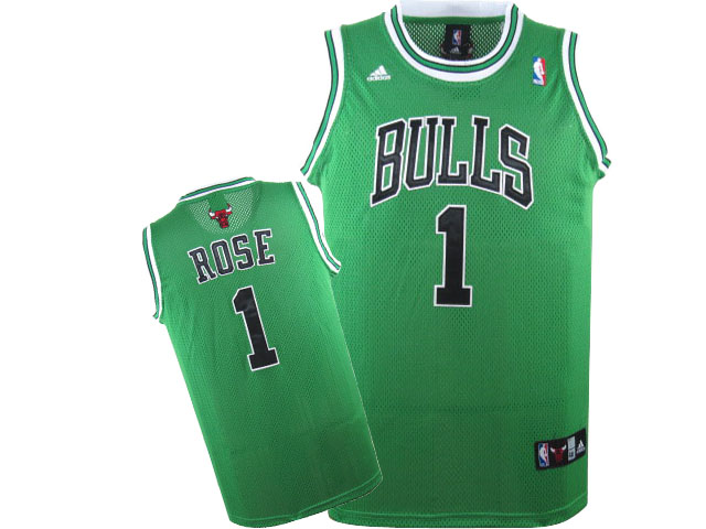 Best NBA Chicago Bulls Derrick Rose Swingman Green Adidas Jerseys